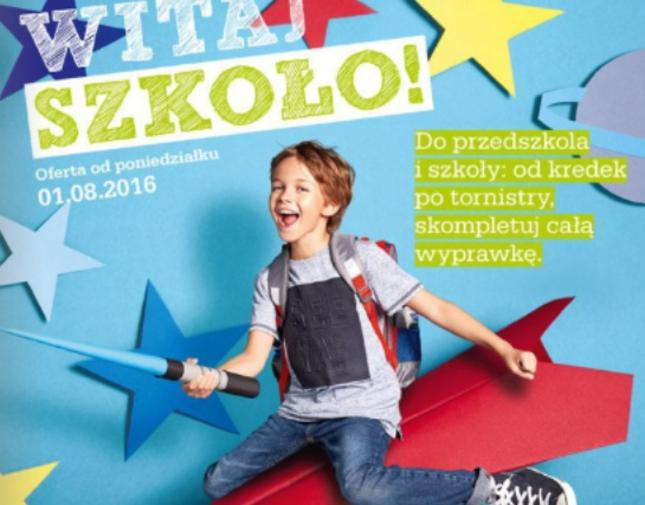 Artykuły szkolne w Biedronce – gazetka sierpień 2016